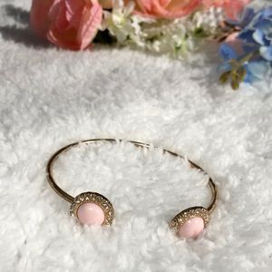 Gold & Pink bracelet with Diamonds